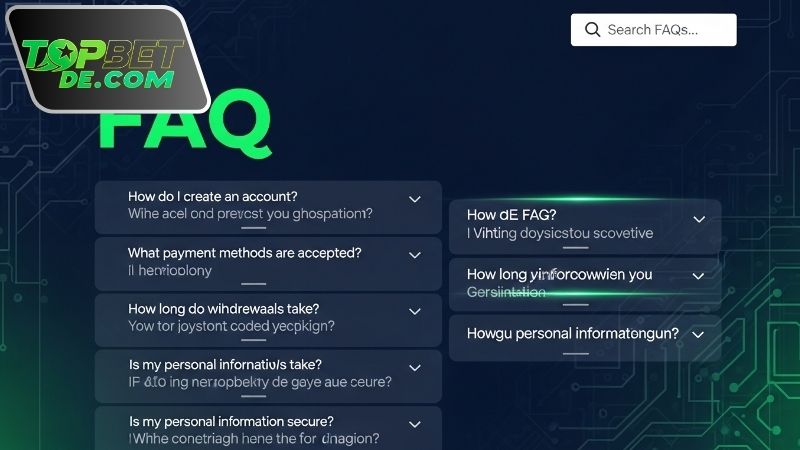 FAQ Topbet về tài khoản và đăng nhập