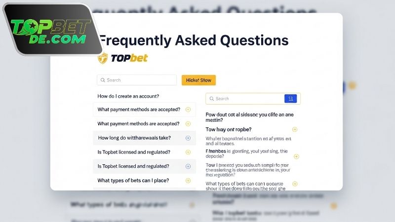 FAQ Topbet về nạp rút tiền