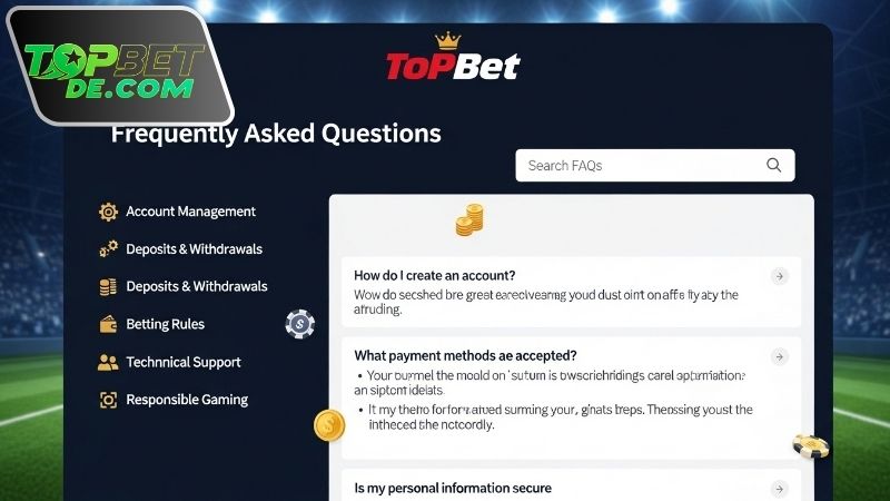 FAQ Topbet về dịch vụ và khuyến mãi